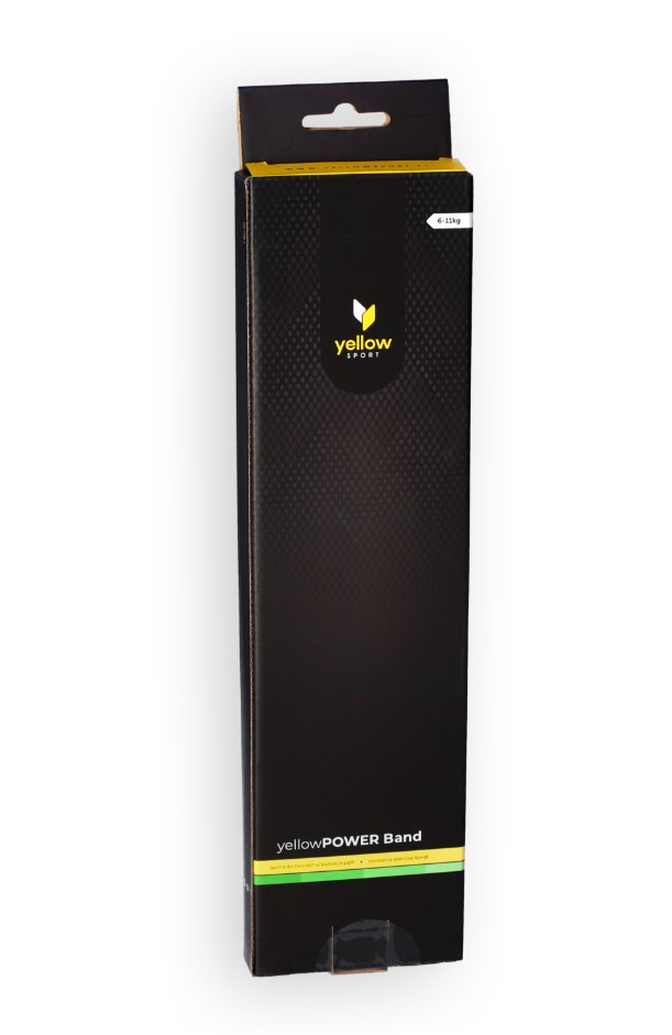 Guma do ćwiczeń yellowPOWER Band zielona opór 6 -11 kg - obrazek 2
